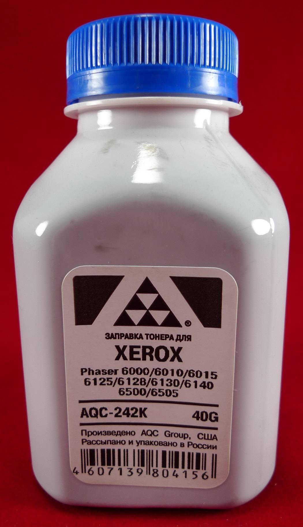 Тонер XEROX Phaser 6000/6010/6015/6125/6128/6130/6140 Black (фл. 40г) (AQC-США) фас.Россия