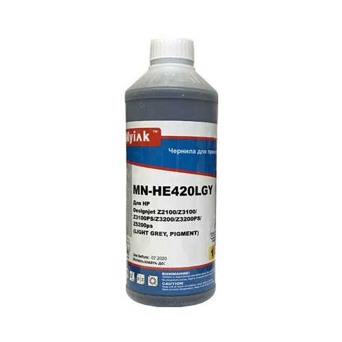 Чернила для HP ( 70) C9451A (1л, light grey, Pigment) HE420LGY MyInk
