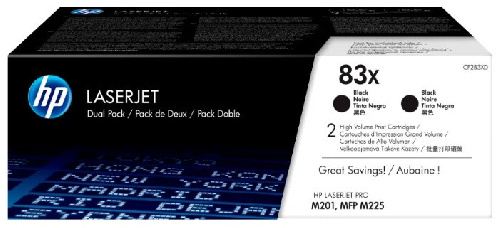 Картридж HP LJ Pro M225MFP/M201 (O) CF283XD, BK, 2x2.2K (двойная упаковка)