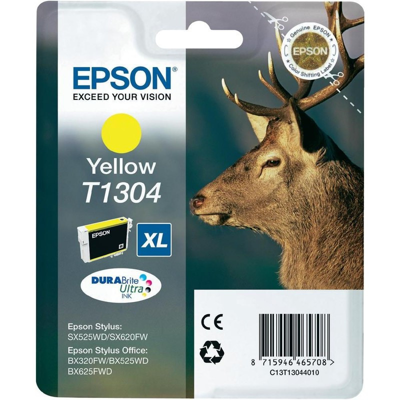 Картридж Epson Stylus SX525/SX535/SX620/BX320/WF7525 (O) C13T13044010, Y