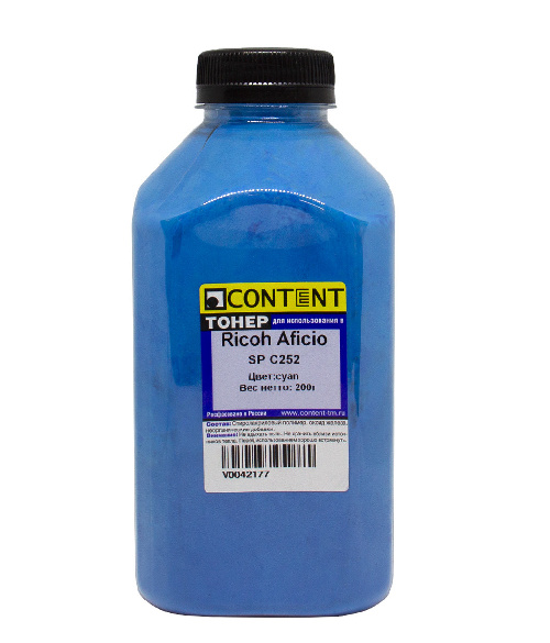 Тонер Ricoh Aficio SP C252 (Content) C, 200 г, банка