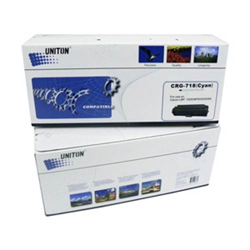 Картридж для CANON LBP-7200 Cartridge 718C синий (2,8K) UNITON Premium