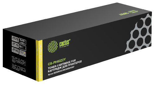 Картридж лазерный Cactus CS-PH6022Y 106R02762 желтый (1000стр.)