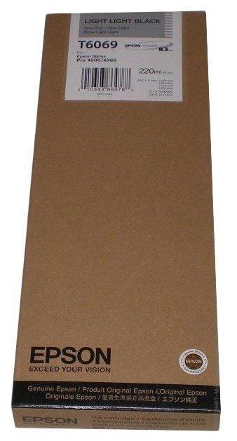 Картридж Epson Stylus Pro 4800/4880 (O) C13T606900, светло-серый, 220 мл