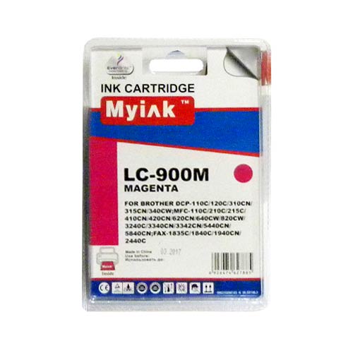 Картридж для Brother DCP-110C/MFC-210C/FAX-1840C (LC900M) Magenta MyInk