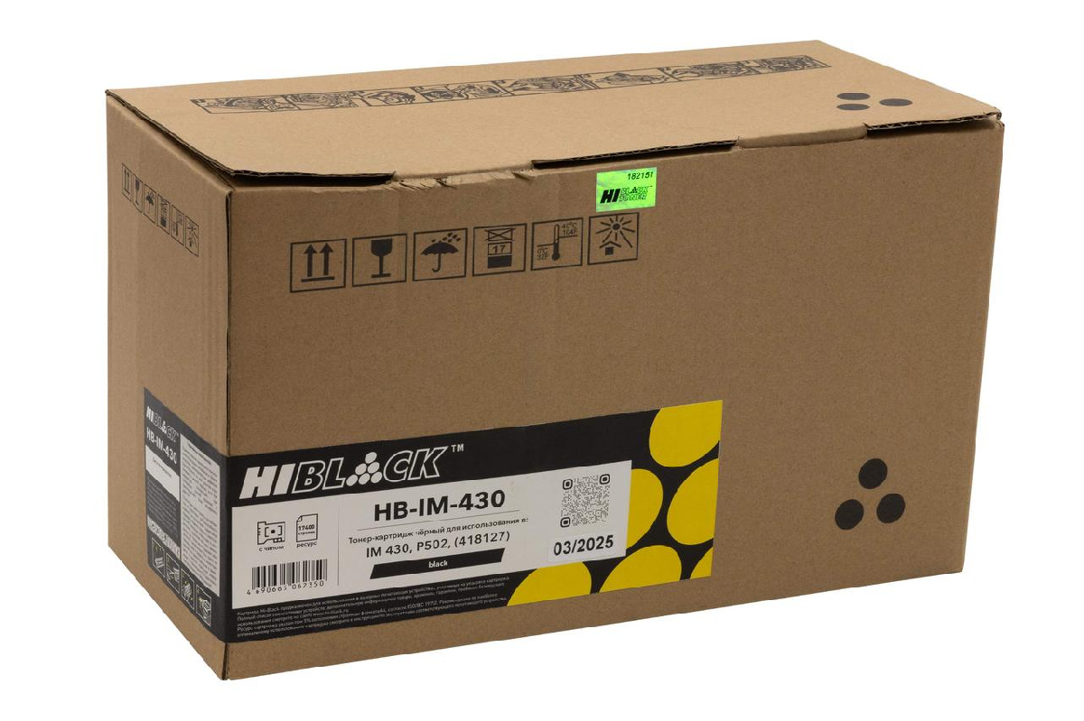 Тонер-картридж Hi-Black (HB-IM 430) для Ricoh Aficio 430/P502, 17,4K