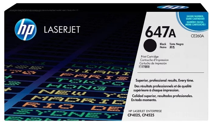Картридж HP Color LaserJet CP4020/CP4025/CP4520/CP4525/CM4540 (O) 647A/CE260A, Bk, 8.5K