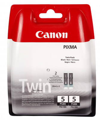 Картридж Canon PIXMA MP 500/510/520/530 (O) PGI-5BK / 0628B025, двойная упаковка