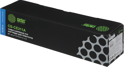 Картридж лазерный Cactus CS-CE311A CE311A голубой (1000стр.) для HP LaserJet CP1012Pro/CP1025