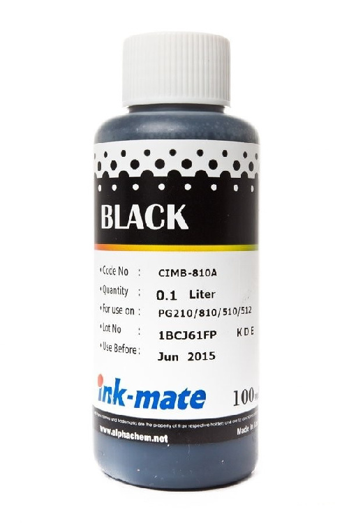 Чернила Canon (Ink-mate) 100 мл, CIMB-810 A (черный) пигмент