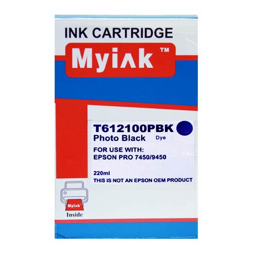 Картридж для (T6121) EPSON St Pro 7450/9450 Photo Black (220ml, Pigment) MyInk