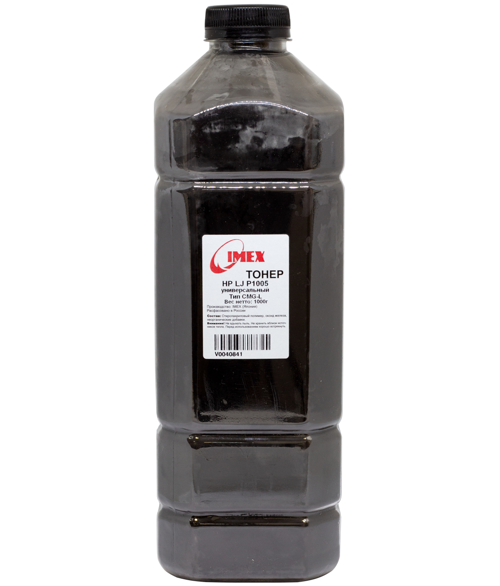 Тонер HP LJ P1005 Универсальный (Imex) Тип CMG-L, Bk, 1 кг, канистра