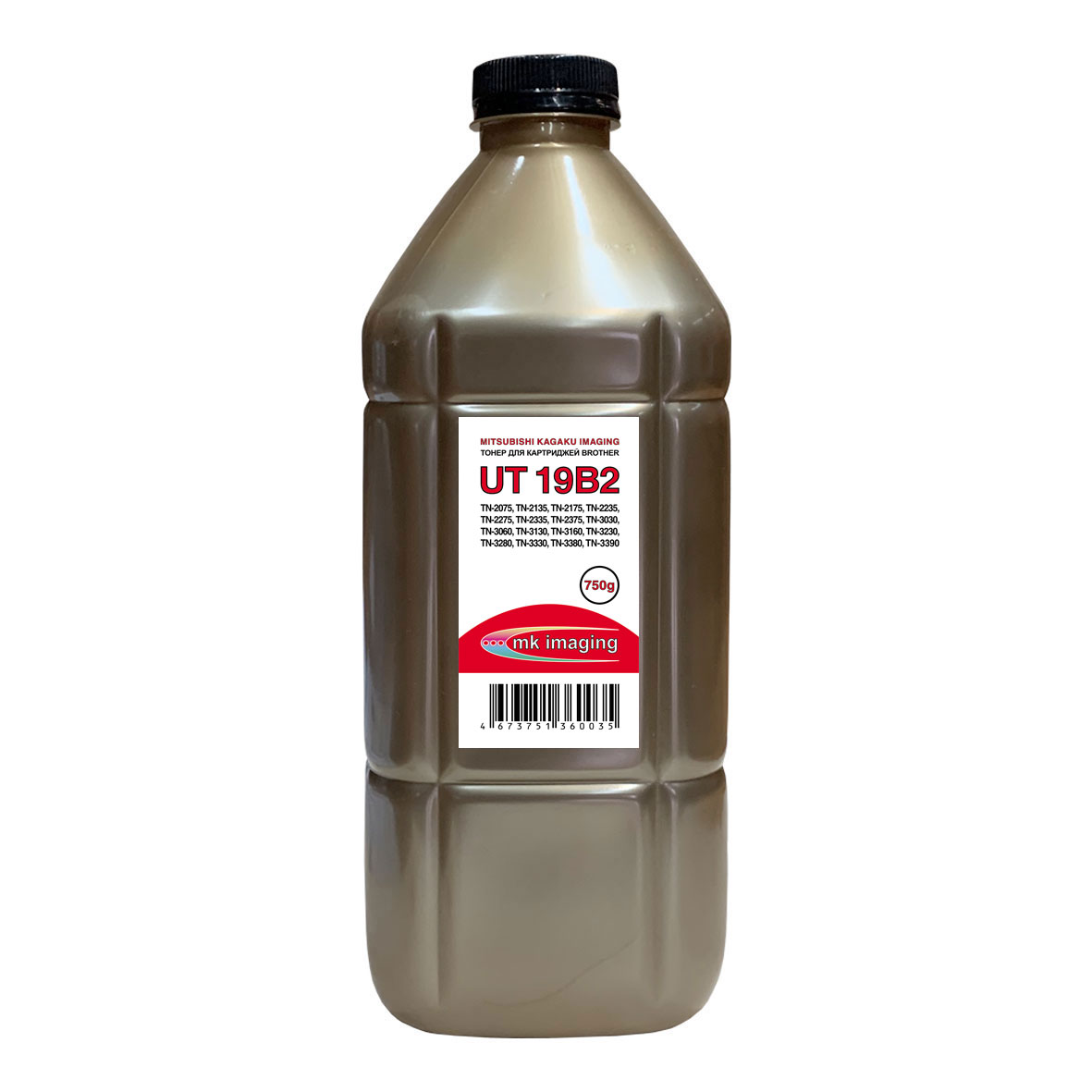 Тонер для BROTHER Универсал тип UT19B2 (фл,750,MITSUBISHI/MKI) Gold ATM