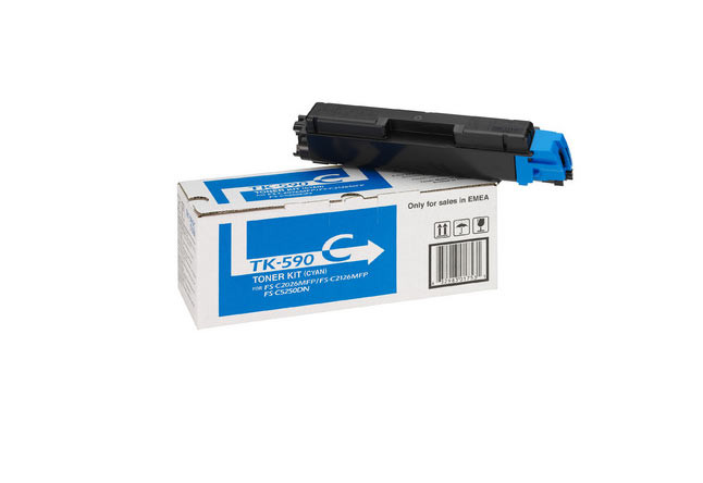 Картридж Kyocera FS-C2026MFP/C2126MFP/C5250/ECOSYS M6026CDN/P6026CDN (O) TK-590C, C, 5K