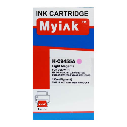 Картридж HP DesignJet Z2100/Z3100/Z3200 C9455A Light Magenta (130ml, Dye) MyInk ( 70)