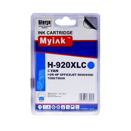 Картридж HP OfficeJet 6500 CD972A Cyan (14,6ml, Dye) MyInk (920XL)