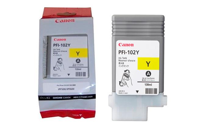 Картридж Canon IPF 500/600/605/700/710 (O) PFI-102Y/0898B001, 130 мл