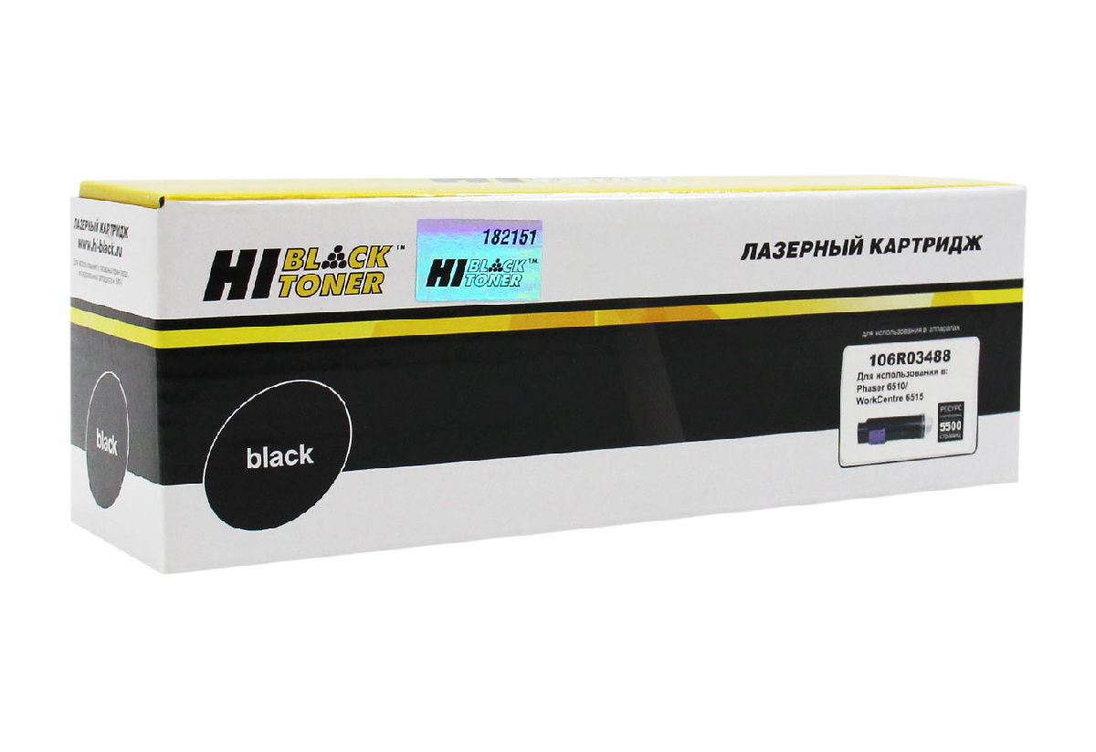 Картридж Xerox Phaser 6510/ WC 6515 (Hi-Black) 106R03488, Bk, 5.5K **