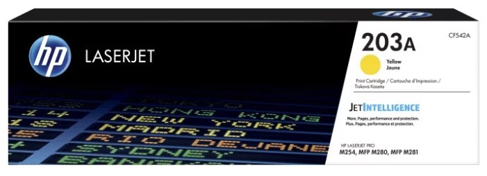 Картридж HP CLJ Pro M254/M280/M281 (O) 203A CF542A, Y, 1,3K