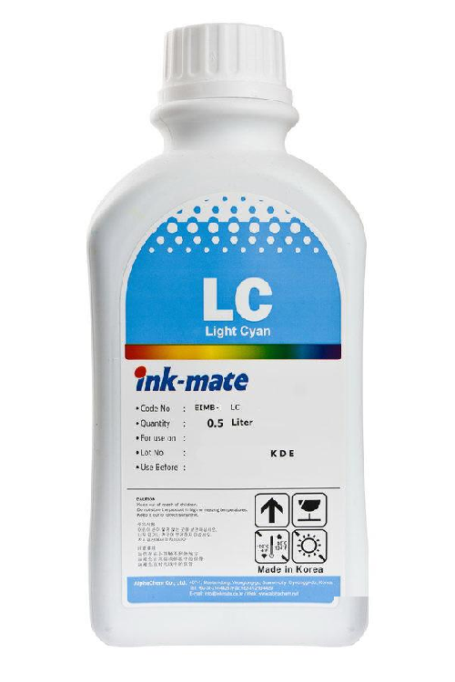 Чернила Epson (Ink-Mate) 500 мл, EIMB-801LC (св. синий)