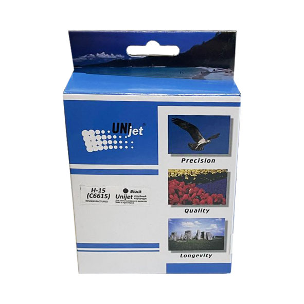 Картридж HP DJ 810C/840С/940 C6615DE (R) Black Unijet ( 15)