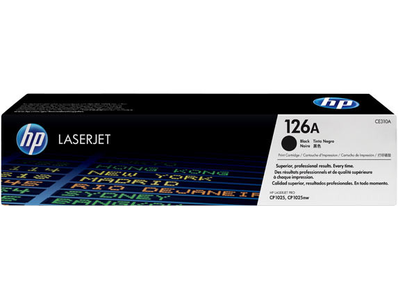 Картридж HP CLJ CP1025/1025nw (O) CE310A/№126A, BK, 1,2K