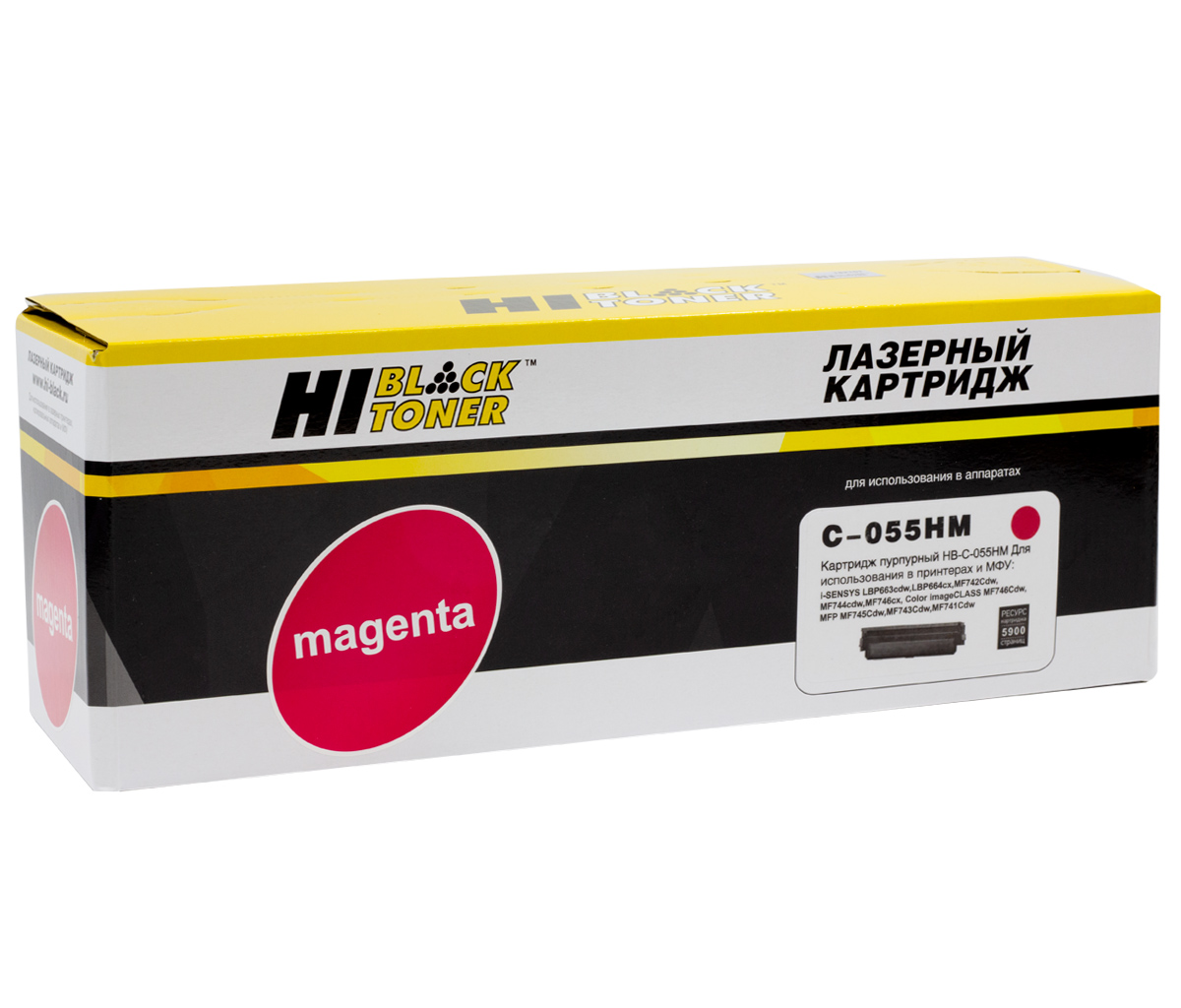 Картридж Canon LBP662/664/MF740/742/744/746 (Hi-Black) 055HM/ 3018C002, 5.9K, без чипа **