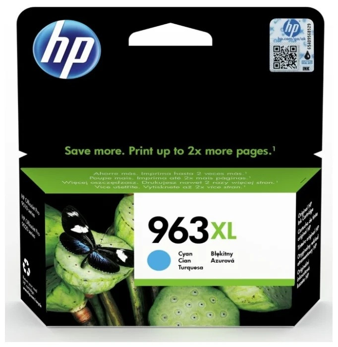 Картридж HP OfficeJet Pro 901x/902x/HP, 1,6К (O) 963XL/3JA27AE, голубой