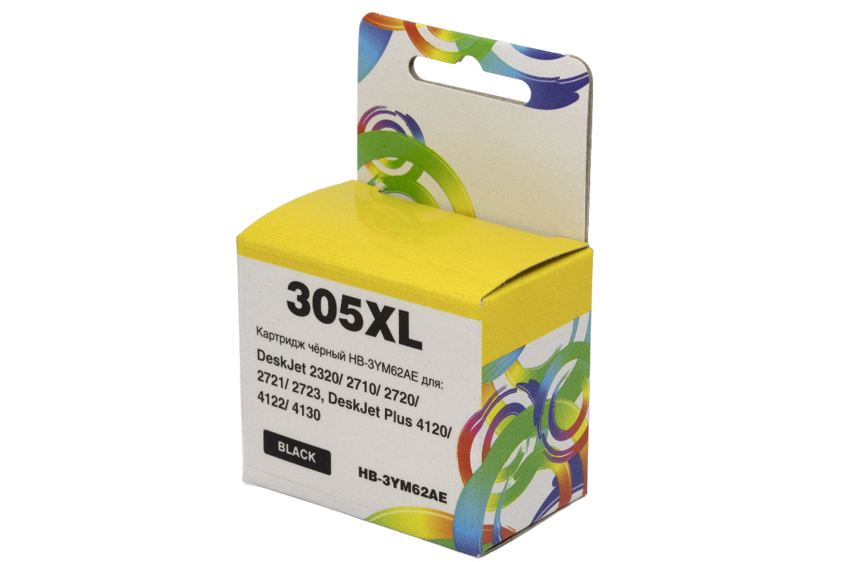 Картридж HP DeskJet 2320/2710/2720 (Hi-Black) 305XL/3YM62AE, черный