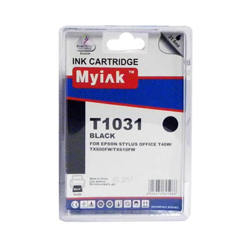 Картридж для (T1031) EPSON St Office T40W/600FW/610FW Black (31,6ml, Pigment) MyInk