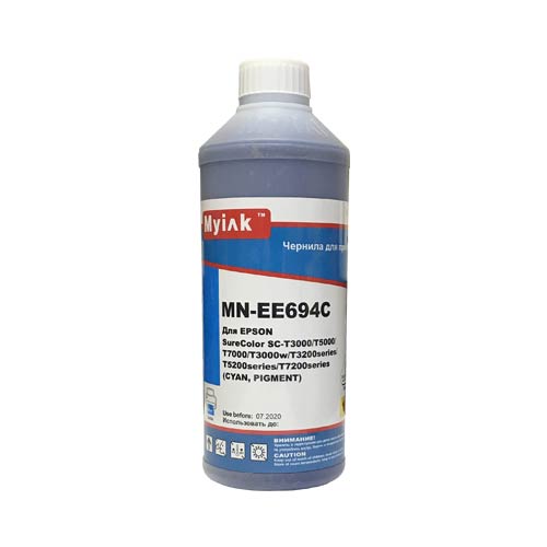 Чернила для EPSON (T6942) SC-T3000/T5000/T7000//T3200/T5200/T7200 (1л, cyan, Pigment) EE694C MyInk