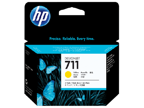 Картридж HP DJ T120/T520 (O) CZ136A, №711, Y, (3*29 мл)