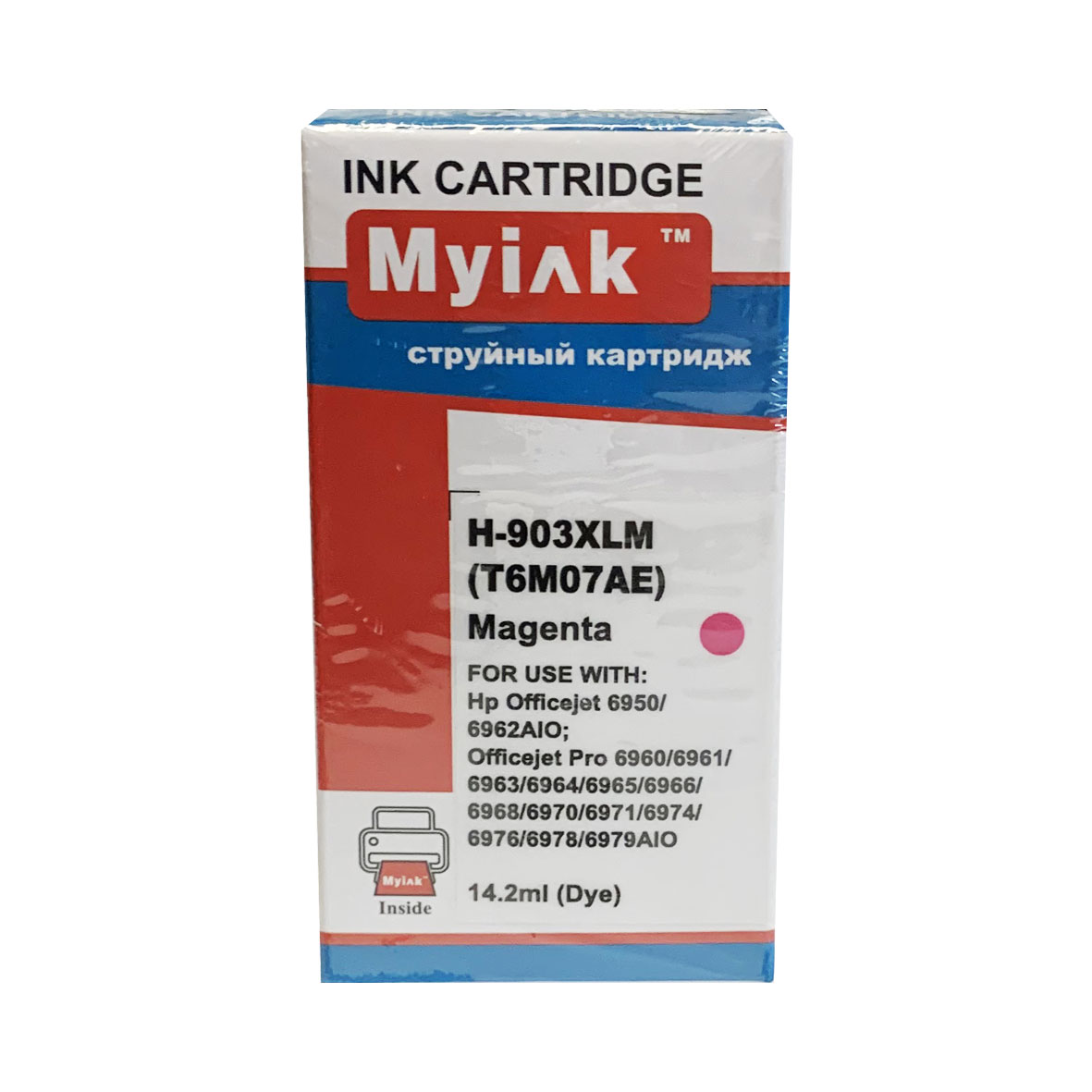Картридж HP OfficeJet 6960/ 6970 T6M07AE (Применение ограничено!) Magenta MyInk (903XL)