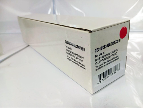 Картридж для HP Color LJ M176 /CP1025 CF353A/CE313A/Canon 729M красный (1K) (Noname)