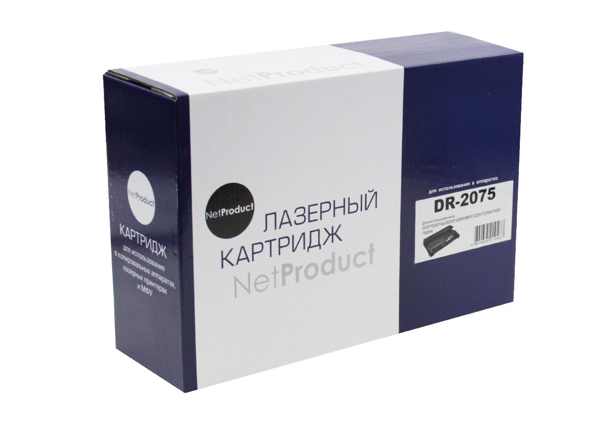 Блок барабана Brother 2030/2040/2070/7010/7420/7820 (NetProduct) DR-2075, 12К