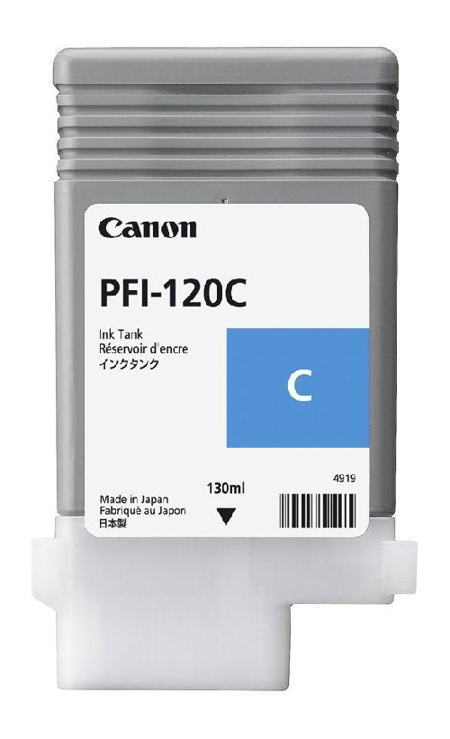 Картридж Canon iPF TM-200/TM-205/TM-300/TM-305 (O) PFI-120C, голубой, 130 мл