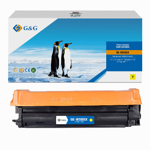 Картридж G&G, аналог HP GG-W2002X желтый 28k с чипом