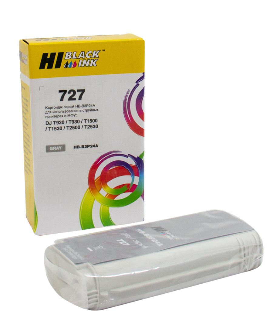 Картридж HP DJ T920/T1500 (Hi-Black) Grey, №727/B3P24A, 130 мл
