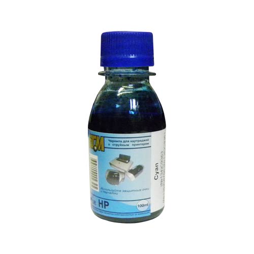 Чернила для HP ( 78/23/41/17) C6578/C1823/51641/C6625 (100мл,cyan,RU) ATM