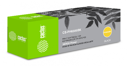 Картридж лазерный Cactus CS-PH6500BK 106R01604 черный (3000стр.)
