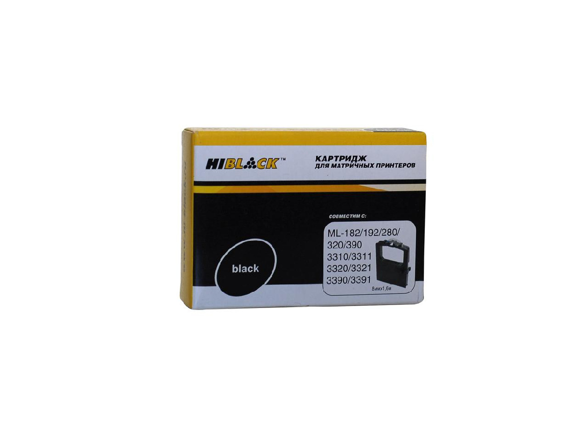 Картридж OKI Microline 182/320/192/193/321/390/3310/3311/3320 (Hi-Black) BK, 1.6m, б/шва