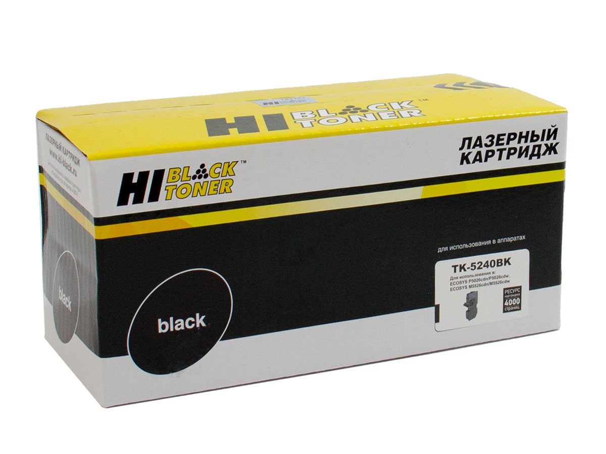 Картридж Kyocera P5026cdn/M5526cdn (Hi-Black) TK-5240, Bk, 4K