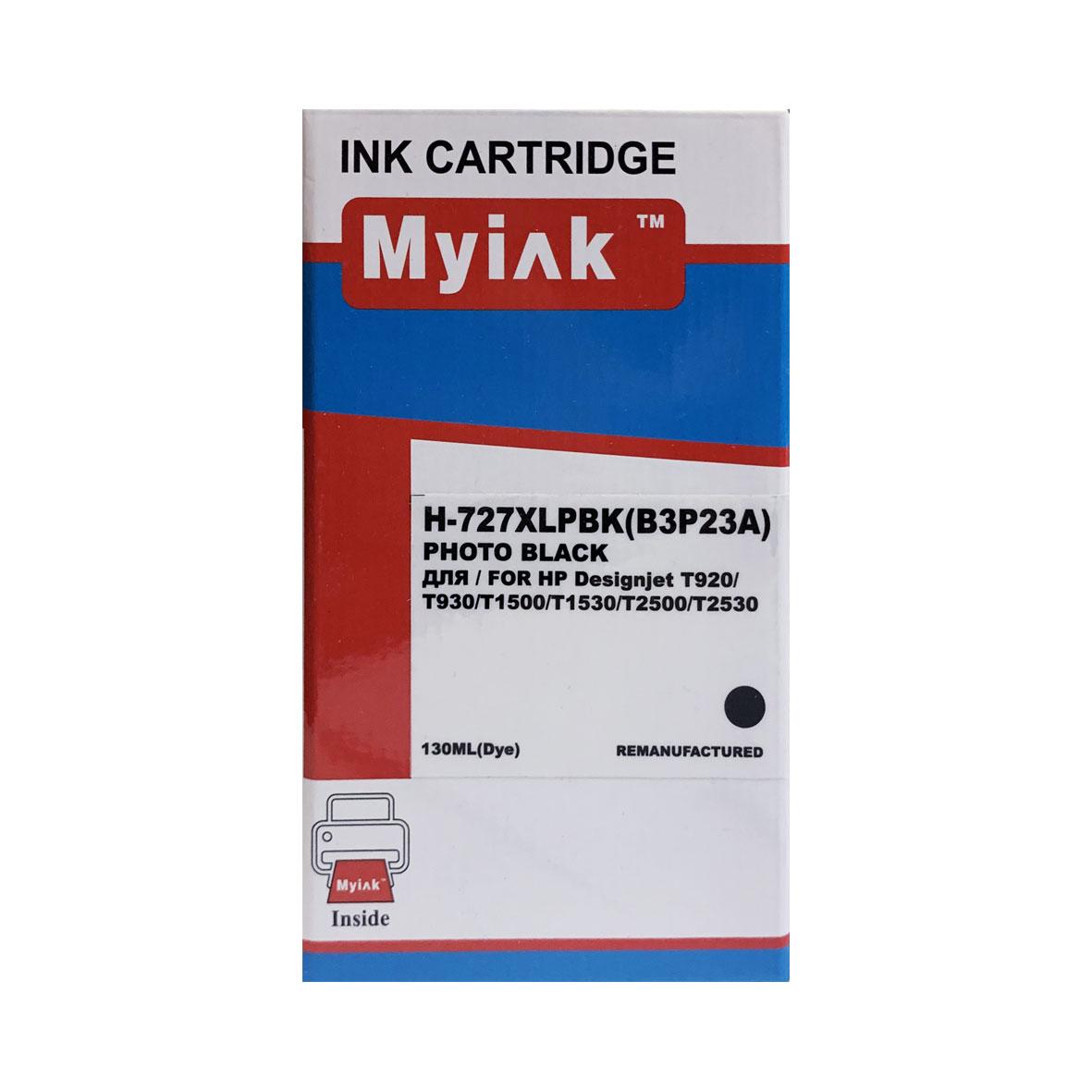Картридж HP DesignJet T1500/T2500/T920 (B3P23A) Photo Black MyInk (727XL)