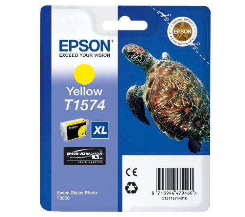 Картридж Epson Stylus Photo R3000 (O) C13T15744010, Yellow
