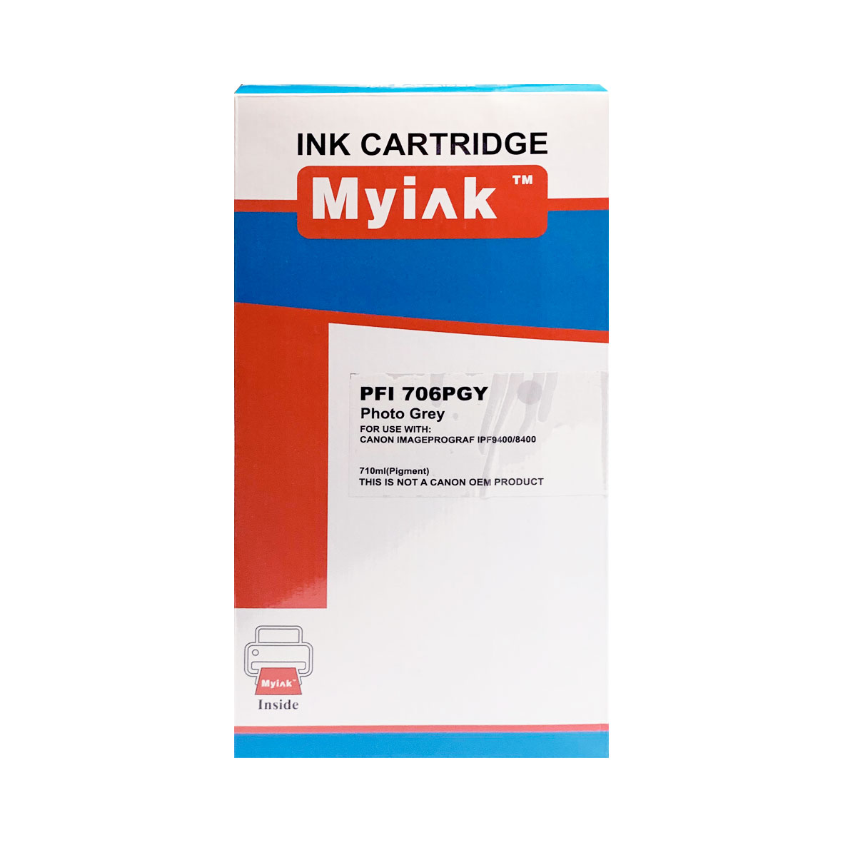 Картридж CANON IPF 8400/8400S/8400SE/9400/9400S Photo Grey (710 ml) MyInk PFI-706PGY 