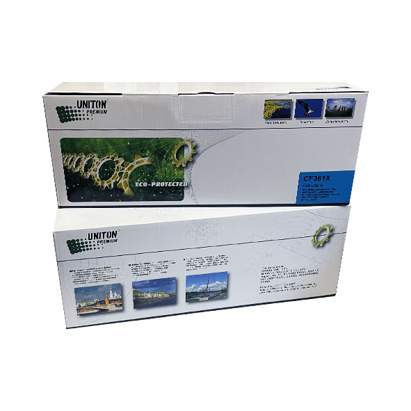 Картридж для HP CF361X (508X) синий (10K) UNITON Premium GREEN LINE (Eco Protected)
