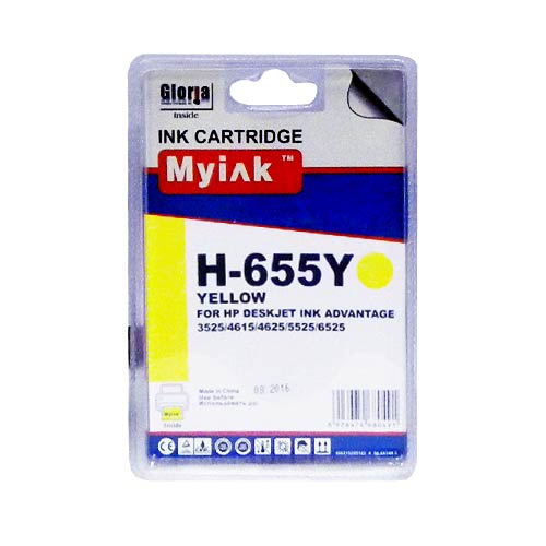 Картридж HP DJ Advantage 3525/4615/5525/6525 CZ112AE Yellow (14,6ml, Dye) MyInk (655)