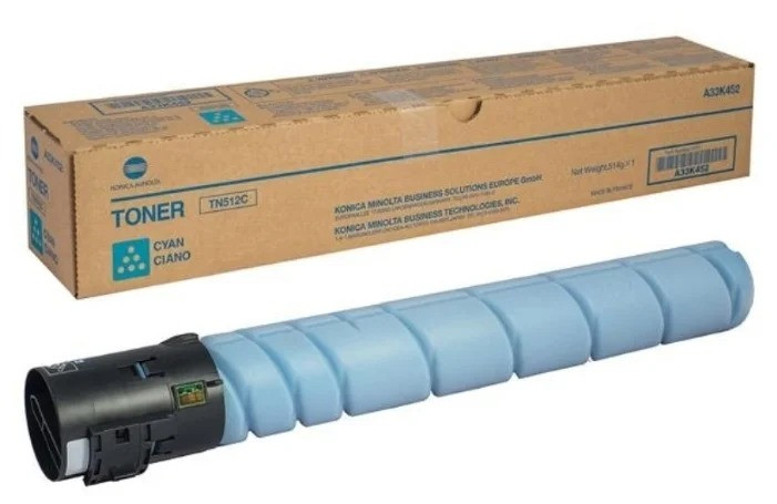 Картридж Konica Minolta Bizhub C454/554/454e/554e (O) TN-512C/A33K452, голубой, 26K