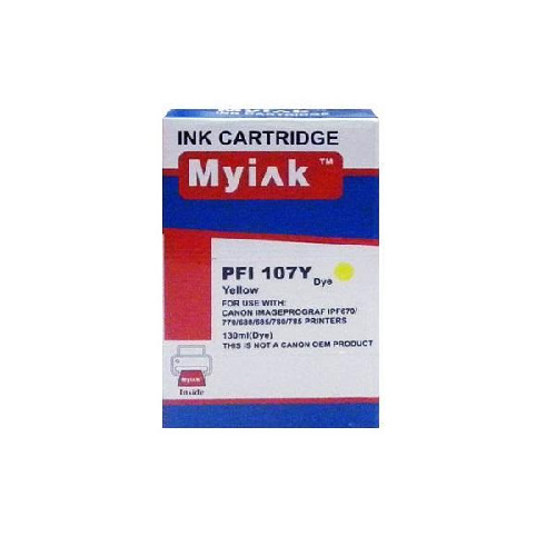 Картридж Canon IPF 670/680/685/770/780/785 (MyInk) PFI-107Y, 130 мл