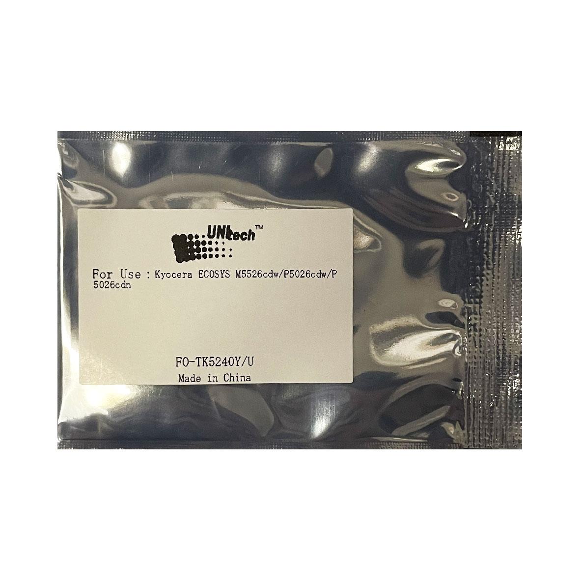 Чип Kyocera ECOSYS M5526cdw/P5026cdw/P5026cdn/M5526cdn (UNItech (Apex) Yellow, 3K, TK-5240Y